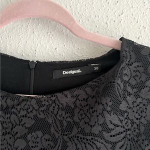 Desigual black floral dress